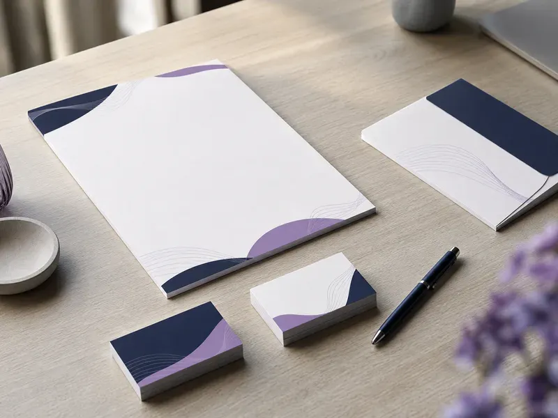 Cartes de visite et papier à en-tête d’un cabinet de conseil